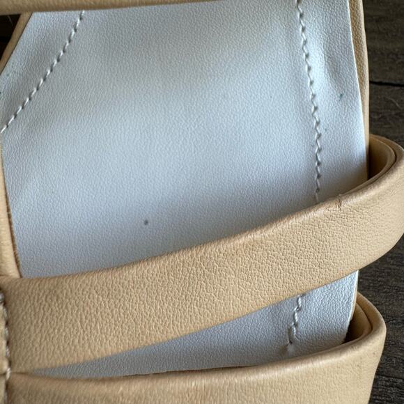 Franco Sarto Women's Laina Beige Strappy Sandals Size 6 Block Heel Ankle Strap - Picture 16 of 16